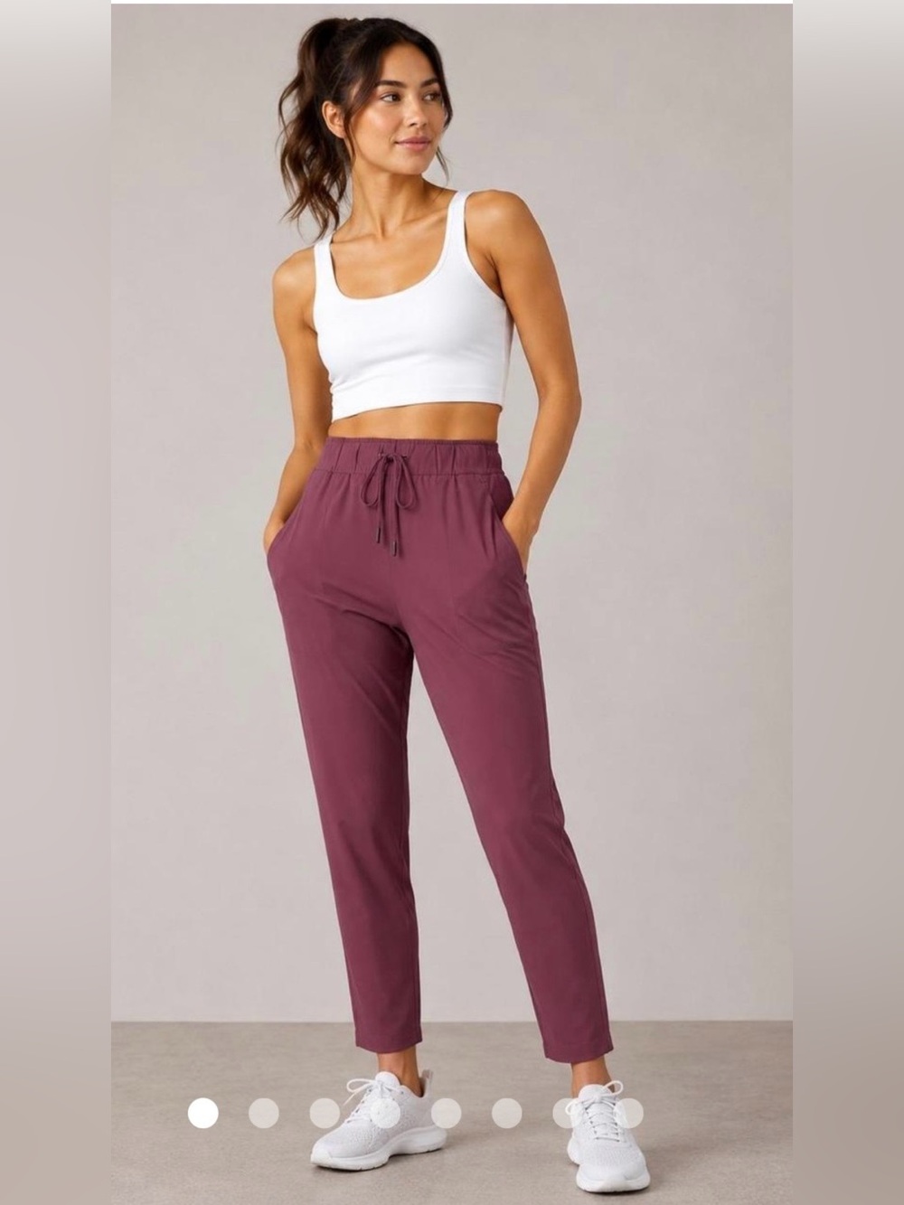 Lululemon Athletica On The Fly Pants Stretchy High-Rise Length 7/8